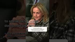Rep. Madeleine Dean, on camera, and the official record.