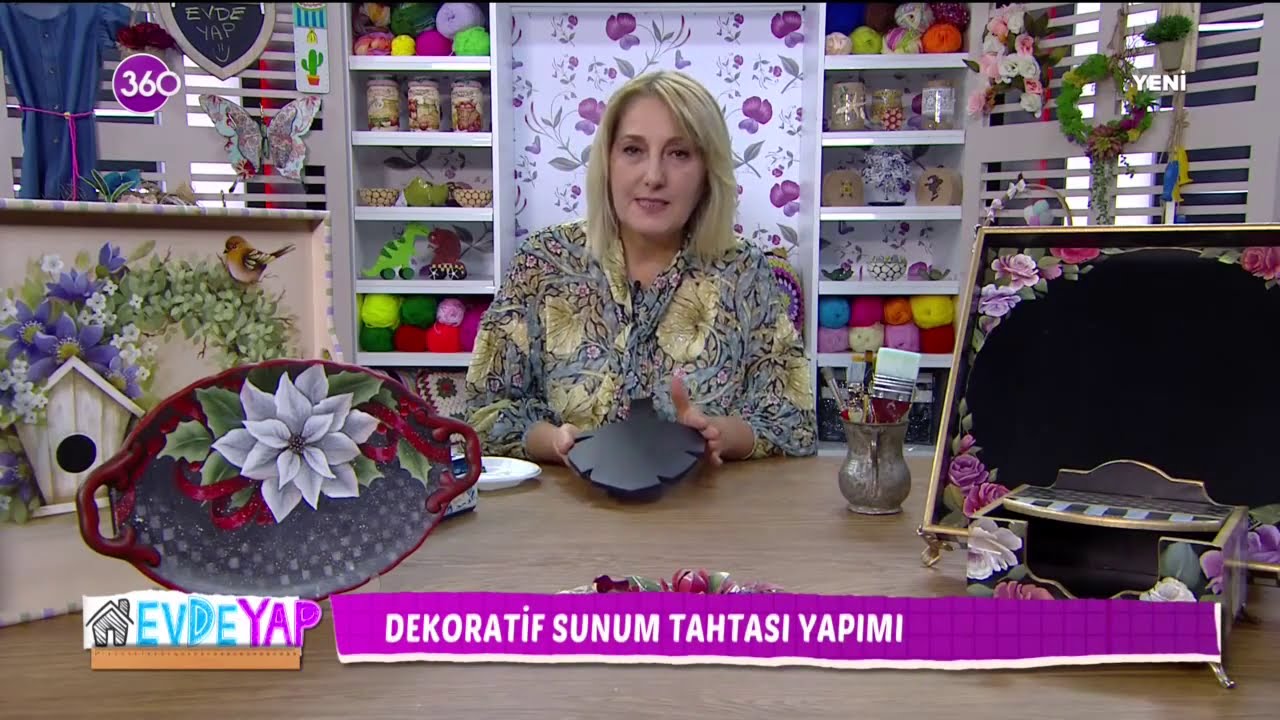 Evde Yap | Dekoratif Sunum Tahtası Yapımı - 02 10 2020
