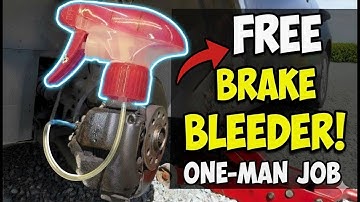 Gratis doe-het-zelf truc voor het ontluchten van remmen | Eén persoon, geen helper, geen dure kit