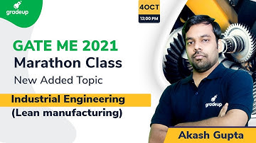 Lean Manufacturing | Industrial Engineering | New Topics in GATE ME 2021 | Gradeup