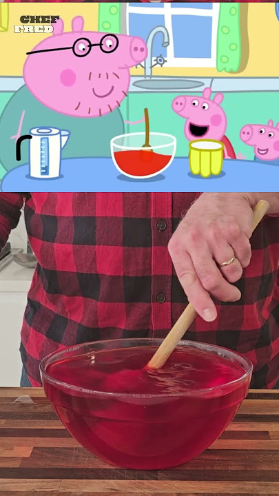 Hop On Peppa's Strawberry Surprise Jello Joyride!😋 #shorts #peppa #jello #strawberry