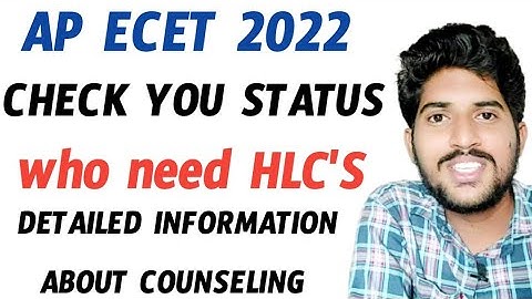Ap Ecet 2022 Check your status | who need help line centers | detailed information about counseling