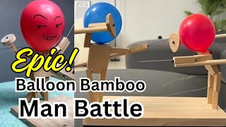 Balloon Bamboo Man Battle - 2024 New Handmade Wooden Fencing