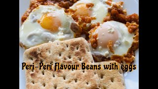Peri- Peri Flavour Beans and egg// English subtitles