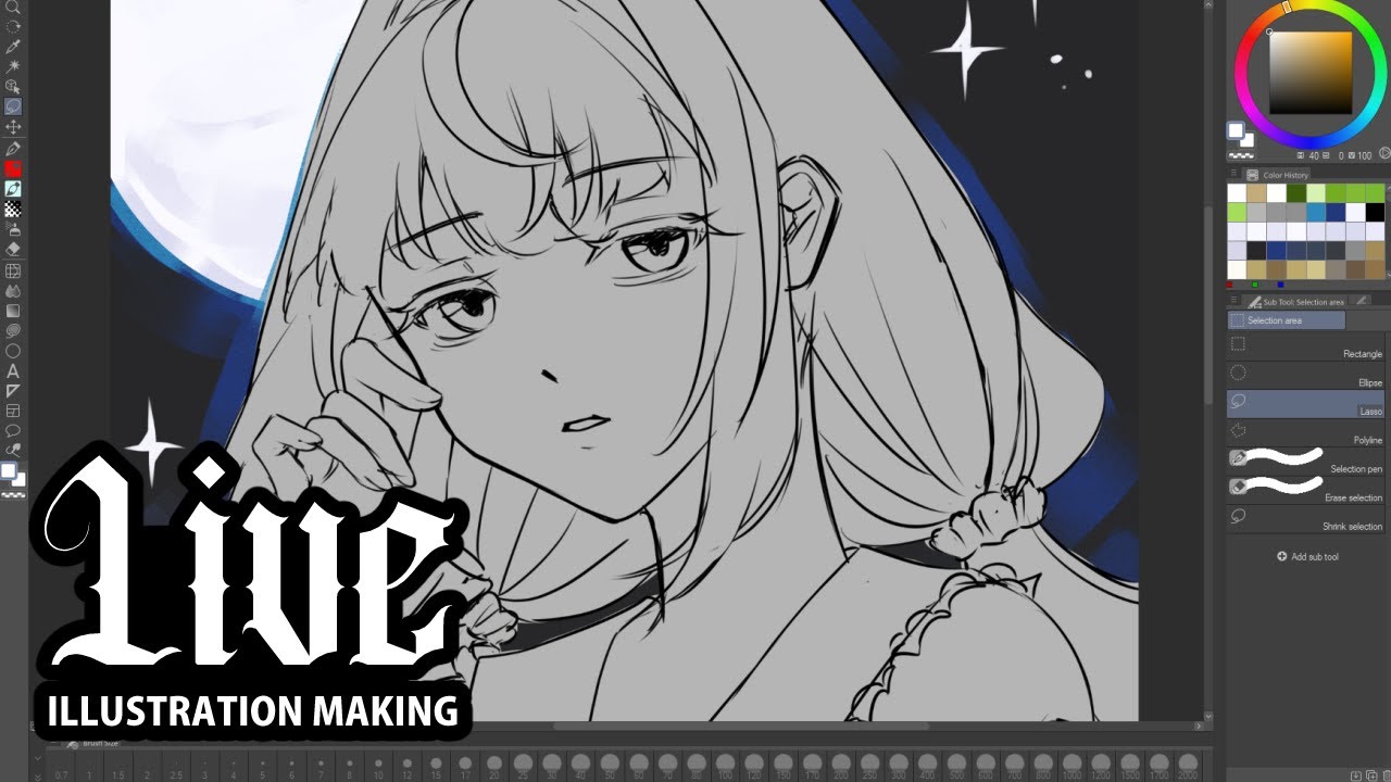 WORK STREAM 🌷 painting commission Live drawing stream - YouTube