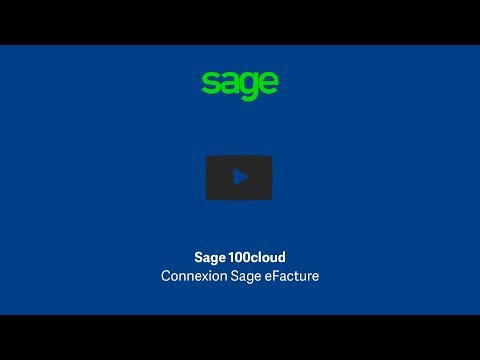 Sage 100 - Connexion Sage eFacture