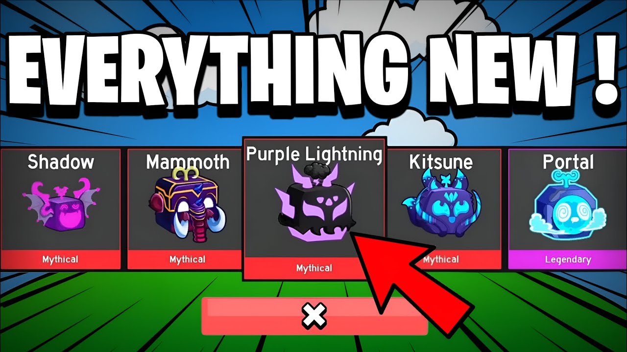 Lighting Fruit Rework Blox Fruits LIGHTNING UPDATE ⚡ New Fruit Rework, Fishing, Potions ...