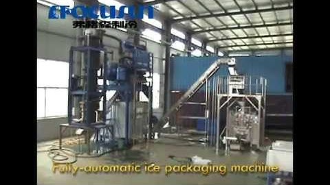 Tube ice machine and automatic ice packing machine