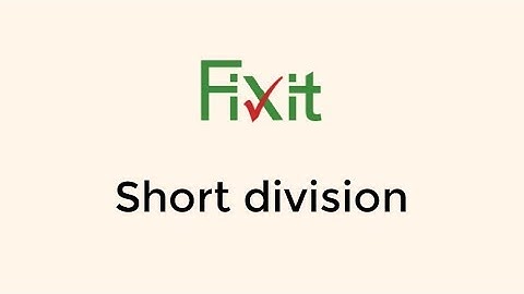 Common mistakes with short division