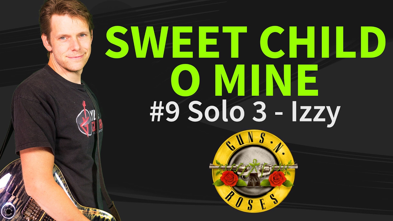 How to play Sweet Child O' Mine Guitar Lesson 9 Main Solo Izzy (rhythm