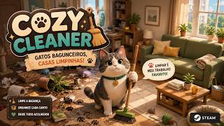 Os GATOS FIZERAM UMA BAGUNÇA... Agora é Hora de Limpar! | Cozy Cleaner Gameplay (No Commentary) screenshot 2