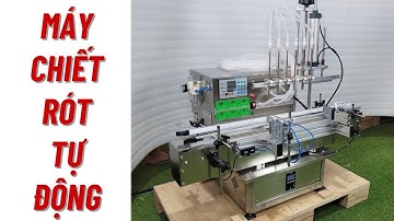 Máy chiết rót tự động 6 vòi, chuyên dùng chiết chất lỏng.