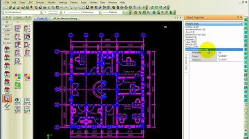 Edit dimension styles using Object Properies in Caddie AEC Architecture .dwg software
