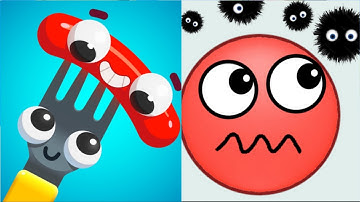 Hide Ball vs Fork And Sausage - MAX LEVEL Gameplay Walkthrough (Android,ios) NEW UPDATE