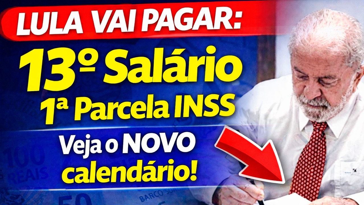 SAIU a DATA: INSS MUDOU a 1ª PARCELA do 13º SALÁRIO dos APOSENTADOS!