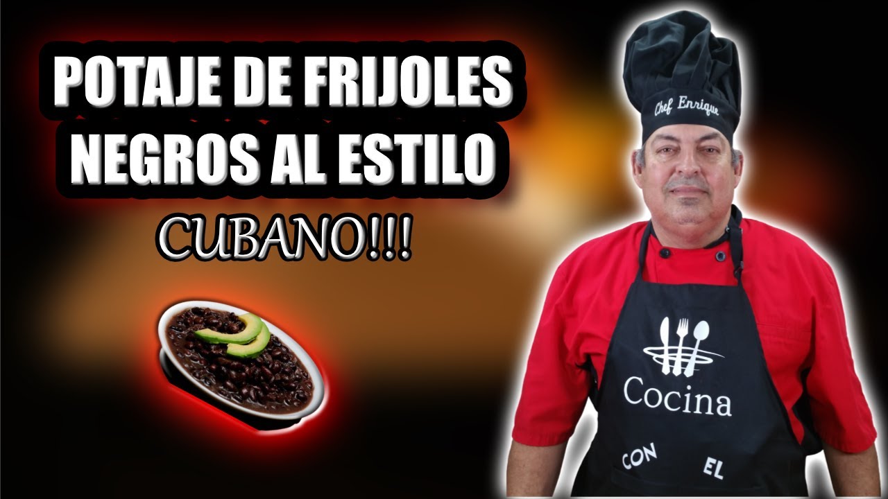 POTAJE DE FRIJOLES NEGROS AL ESTILO CUBANO!!!