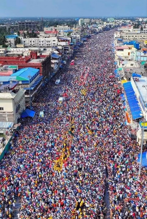 crowd at iconic Jagannath Rath yatra Puri, Odisha #rathyatra #puri #subscribe