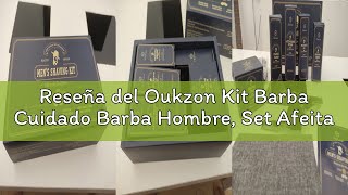 Reseña del Oukzon Kit Barba Cuidado Barba Hombre, Set Afeitado Hombre con Aceite Barba, Crema de Afe