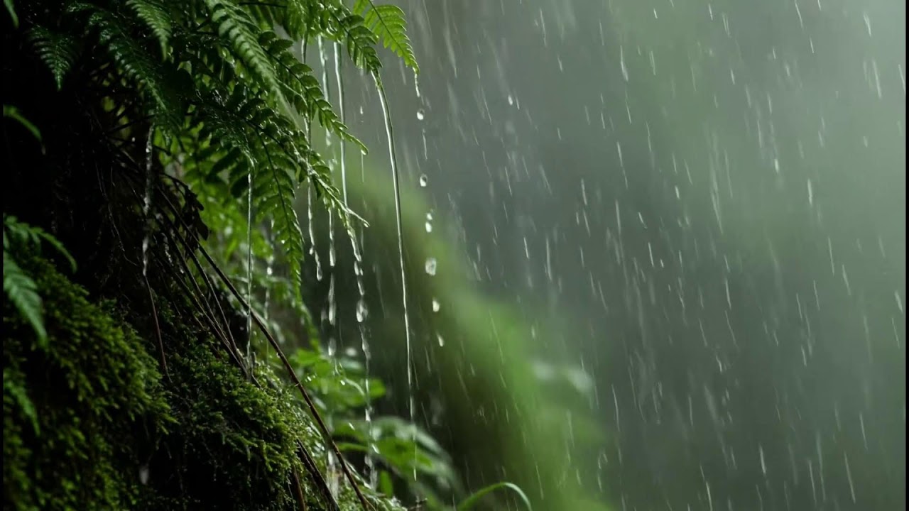 Soothing Deep Sleep Music, Soft Rain in a Warm Bedroom and Calming Piano to Heal Your Mind