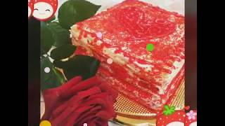 Клубничный торт наполеон Клубничный торт наполеон
