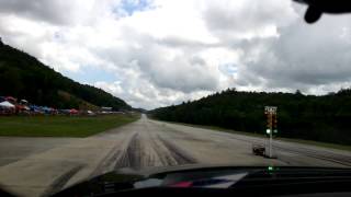 2007 BMW Alpina B7 vs Black Corvette @ 1/2 mile