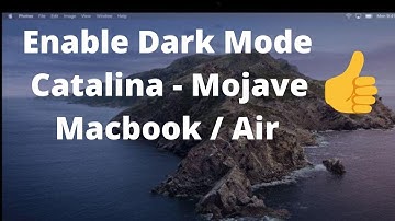 Enable Dark Mode Catalina and Mojave MacOS How To (2021)
