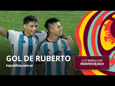 Gol de Ruberto - Japón 1-3 Argentina  - Copa del Mundo Sub-17 Indonesia 2023