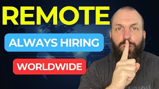 5 Best Entry Level REMOTE JOBS Always Hiring 2024 No Experience!