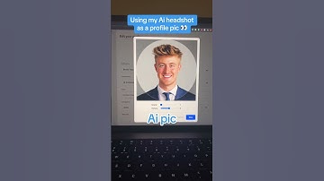 Using my AI Headshot as my Profile Picture! #shorts