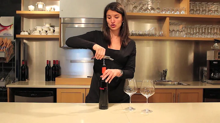 Jessica Harnois explains how to open a bottle of w...