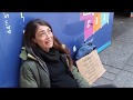 Giving a surprise to a pregnant homeless lady