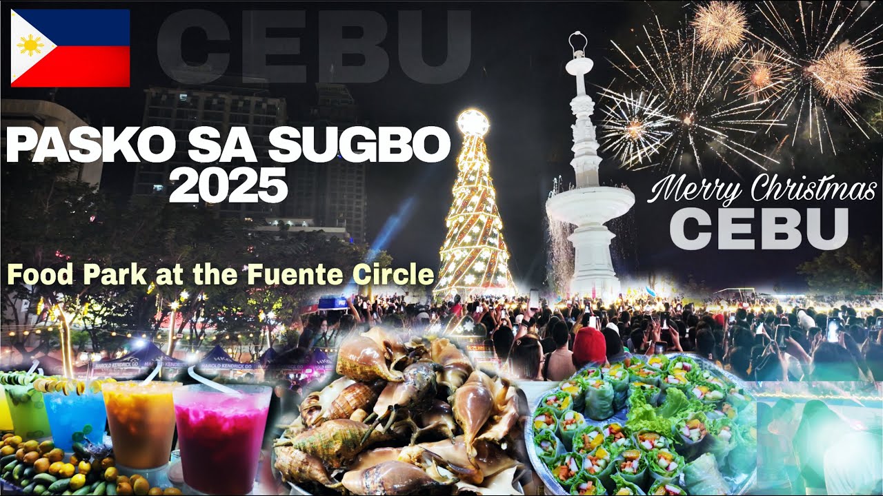 Cebu City's Pasko sa Sugbo 2025 Officially Open‼️Christmas Tree of Hope and Food Park at the Fuente