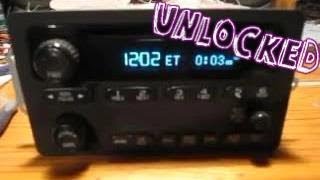 Unlocked Chevrolet Theftlock Radio