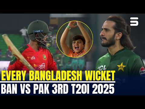 Bangladesh Fall of Wickets 🔥 | Pakistan vs Bangladesh | 3rd T20I 2025 | MR1T
