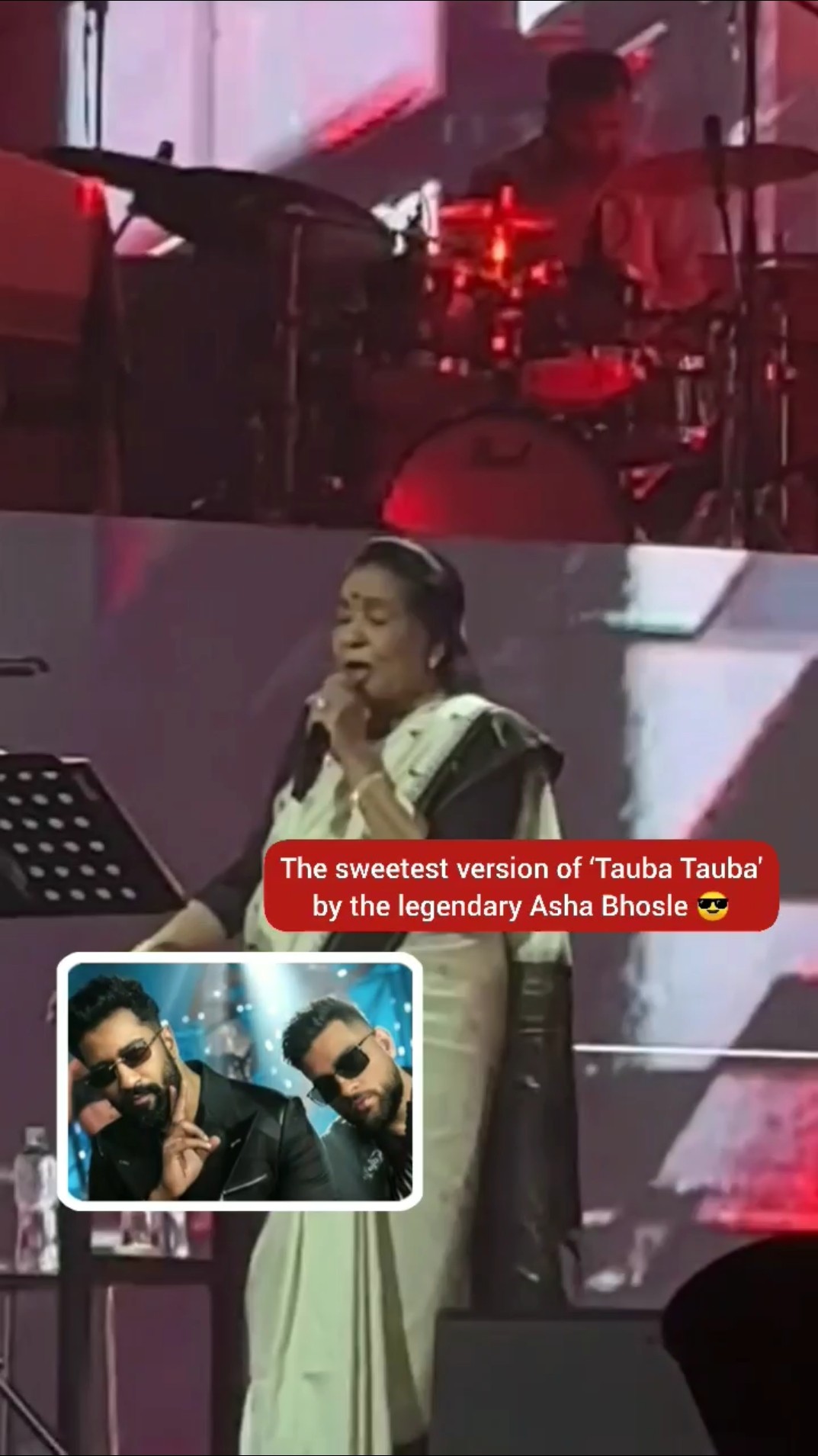 #ashabhosle at the age of 91 sings sweetest version of ‘Tauba Tauba'? #filmykalakar ?-Bosco Martis