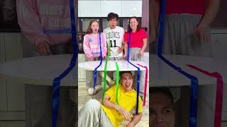 Under the table chaos: ribbon edition 😱🎀💀 #viral