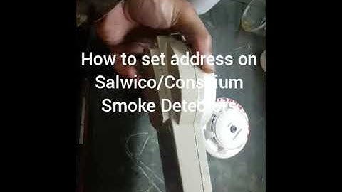 How to set address on Salwico or Consillium Smoke Detectors