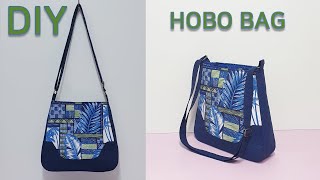 DIY hobo bag/ How to make a bag tutorial/디자인백 만들기/나만의 가방만들기[JSDAILY]