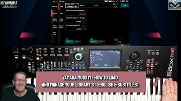 Yamaha MODX M | Hoe u uw bibliotheek (Engels en ondertitels) laadt en beheert