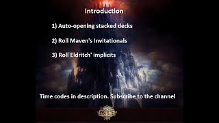 Update v.42.0. Auto-opening stacked decks, roll Maven's Invitationals and Eldritch's implicits