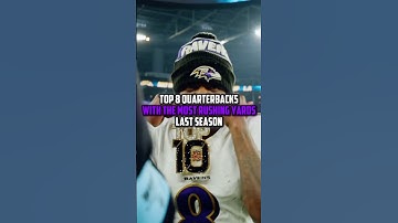 Quarterbacks with The Most Rushing Yards Last Season #nfl #football #offseason #statistics #edit