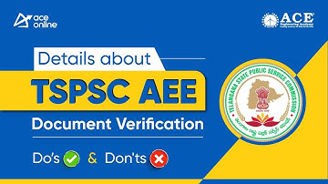 TSPSC AEE Document Verification: Essential Do
