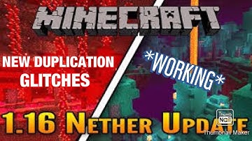 ALL Minecraft 1.16 WORKING DUPLICATION GLITCHES! (ANY ITEM)