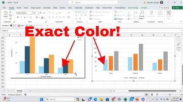 How to Copy Exact Fill Color From One Graph to Another in Microsoft Excel!