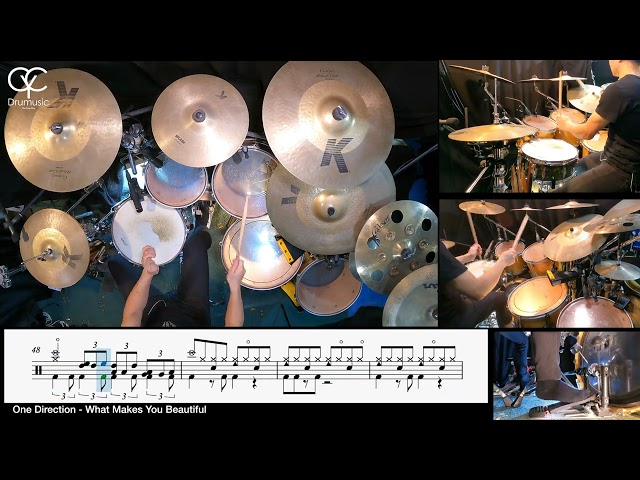 What Makes You Beautiful -One Direction / Drum Cover By CYC (@cycdrumusic)  score & sheet music class=