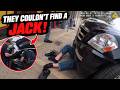Police Race to Find a Jack as Man Stops Breathing Under SUV!