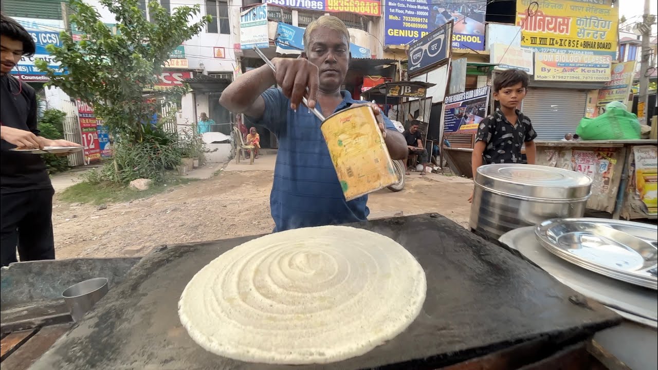Ramsingh Chacha Sells Dosa on his Cycle Rickshaw | Indian Street Food ...