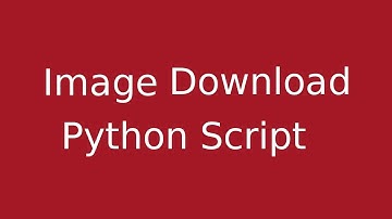 Image download - Python Script