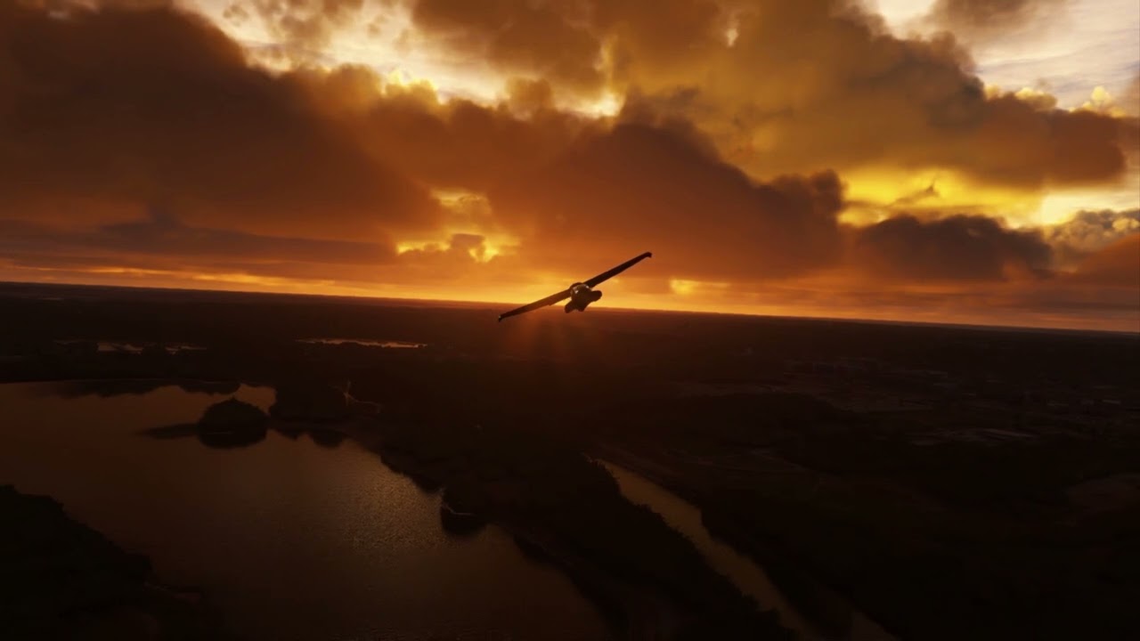 MSFS 2020 Landing on Grays Lake, Des Moines, IA