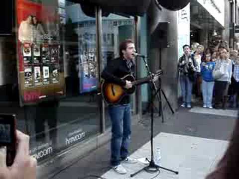 James Morrison You Give Me Something busking in Birmingham